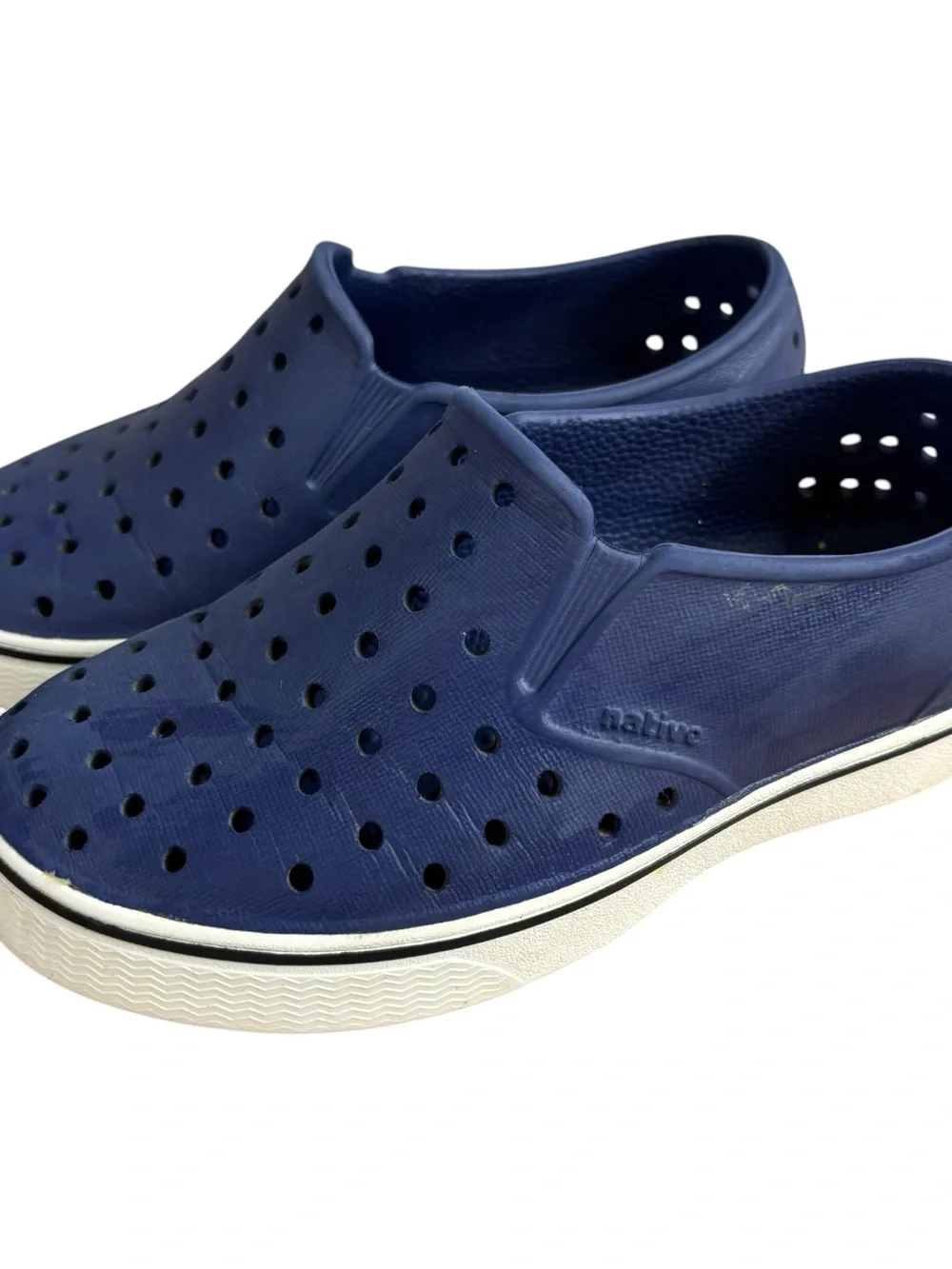 Native shoes little children jefferson waterproof shoes blue size c10